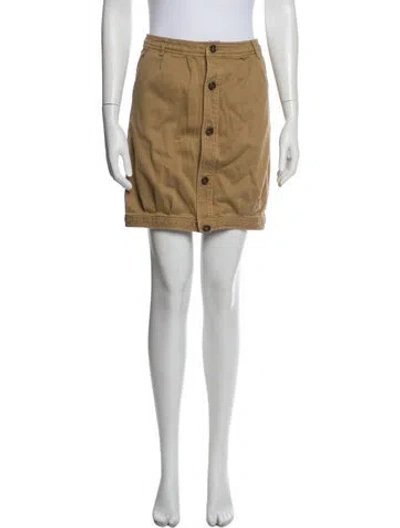 Pre-owned Apc Mini Skirt In Neutral