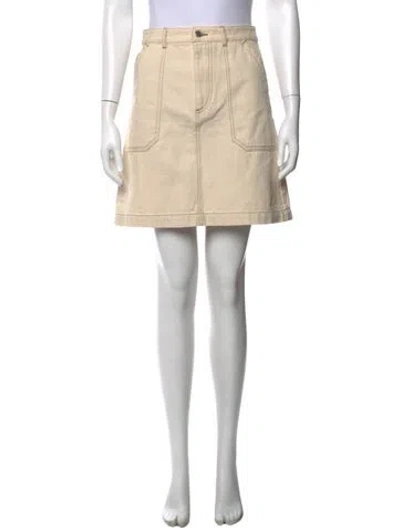 Pre-owned A.p.c. Mini Skirt In Neutral