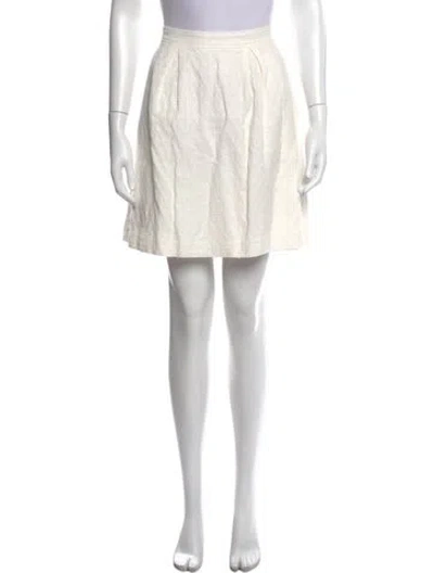 Pre-owned A.p.c. Mini Skirt In Neutrals
