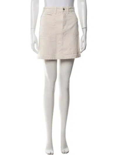 Pre-owned A.p.c. Mini Skirt In Neutrals