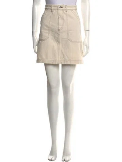 Pre-owned A.p.c. Mini Skirt In Neutrals