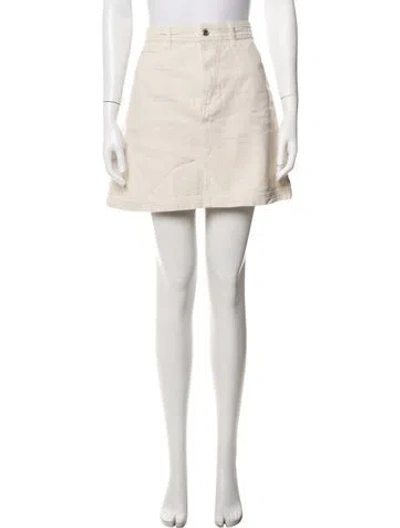 Pre-owned A.p.c. Mini Skirt In Neutrals