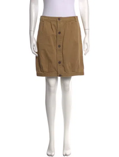 Pre-owned A.p.c. Mini Skirt In Neutrals