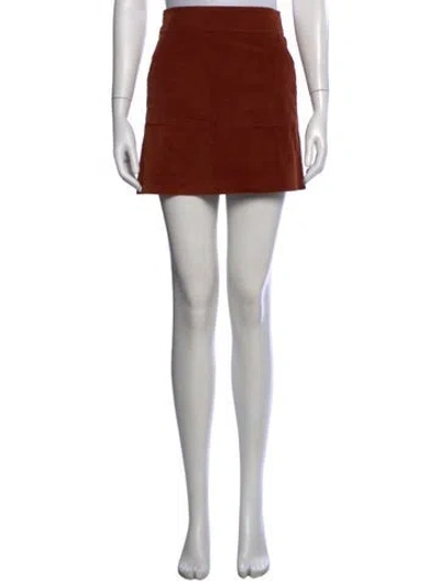 Pre-owned A.p.c. Mini Skirt In Orange
