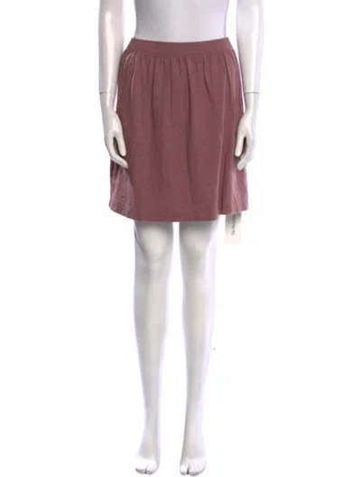Pre-owned Apc Mini Skirt In Pink