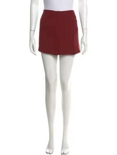 Pre-owned A.p.c. Mini Skirt In Red
