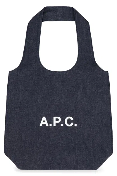 Apc Mini Tote Bag Ninon In Blue