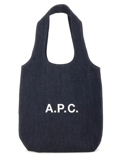 Apc A.p.c. Mini Tote Handbag - Ninon In Blue
