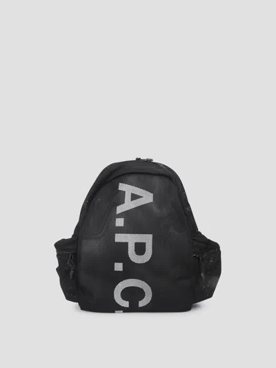 Apc A.p.c. Mini Trek Rebound Backpack In Black