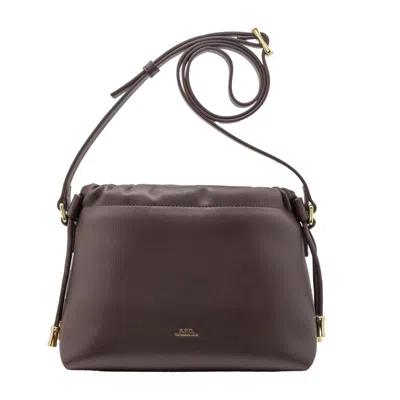 Apc A.p.c. Miniature Brown Urban Bag In Gray