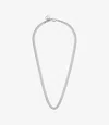 Apc Double-chain Necklace In Silver