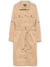 Apc Mireille Midi Dress In Neutrals