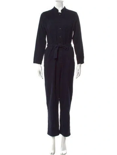 Pre-owned A.p.c. Mock Neck Jumpsuit In Black
