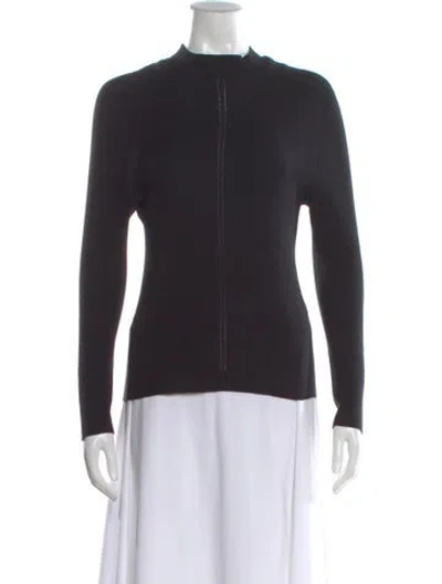 Pre-owned A.p.c. Mock Neck Sweater In Black