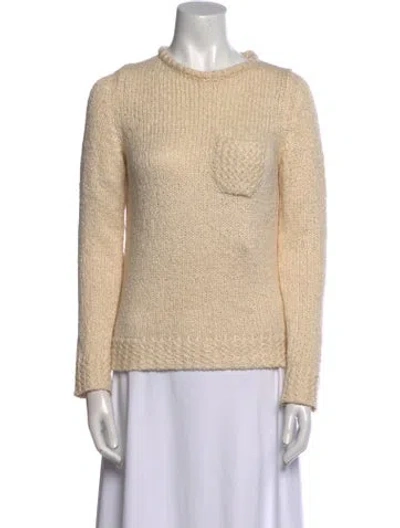 Pre-owned A.p.c. Mock Neck Sweater In Neutral