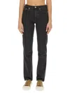 Apc Jean Martin Cotton Denim Vintage Jeans In Black