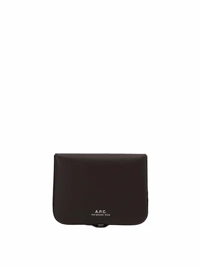 Apc Monnaie Jog Wallet In Brown