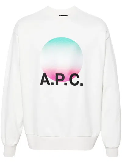 APC MOTIF-EMBROIDERED COTTON SWEATSHIRT
