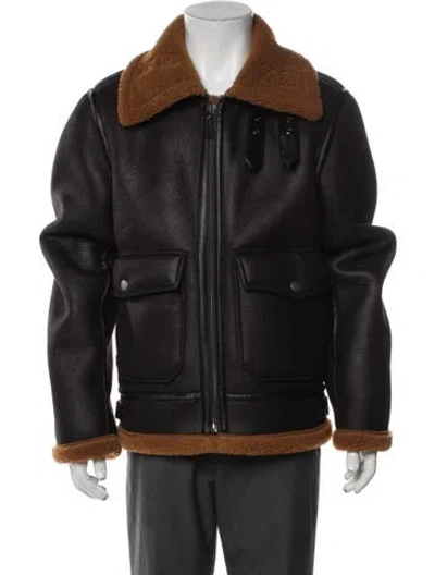 Pre-owned Apc Moto Jacket In Black