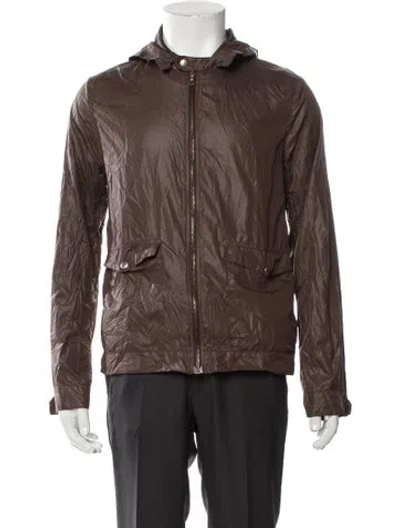 Pre-owned Apc Moto Jacket In Brown