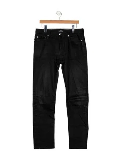 Pre-owned Apc Moto Jeans In Black