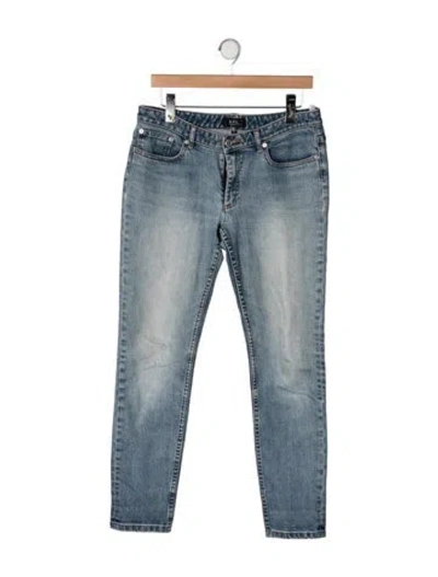 Pre-owned A.p.c. Moulant Skinny Leg Jeans In Blue