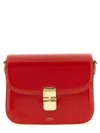 A.p.c. Grace Small Shoulder Bag Adjustable Strap In Red