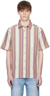 Apc Multicolor Ross Short-sleeve Shirt In Neutral