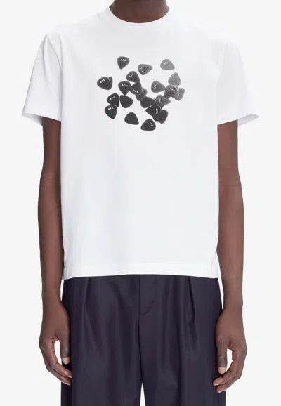 Apc Musique Plectrum Print T-shirt In White