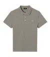 Apc A.p.c. Muted Green Organic Cotton Polo Shirt In Gray