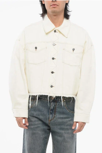 Apc Natacha Ramsay-levi Denim Jacket With Visible Stitching And
