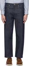 Apc Navy Achille Jeans In Iai Indigo