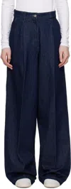 Apc Navy Anastasia Barbieri Edition Azzurra Jeans In Ial Washed Indigo
