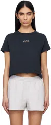 Apc Navy Asics Edition Cloud T-shirt In Iak Dark Navy