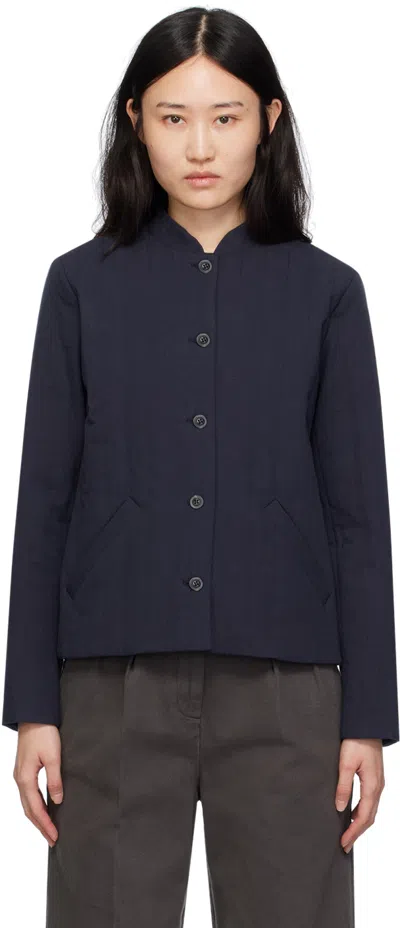 Apc Navy Aurore Jacket In Iak Dark Navy