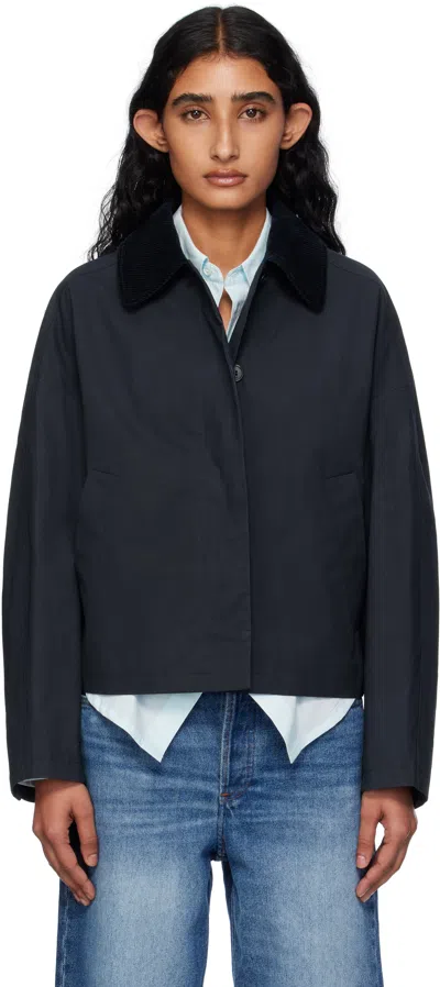 Apc Navy Becca Jacket In Black
