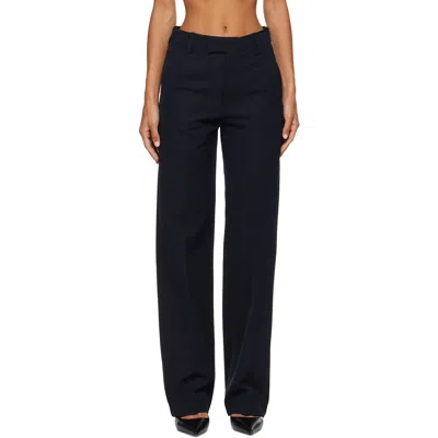 A.p.c. Navy Becky Trousers In Blue