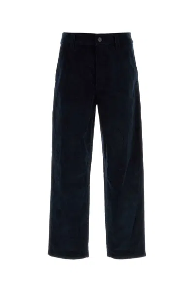 Apc A.p.c. Navy Blue Corduroy Fegus Pant In Multi