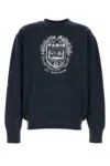 Apc A.p.c. X Marc Jacobs Long-sleeved Crewneck Sweatshirt In Blue