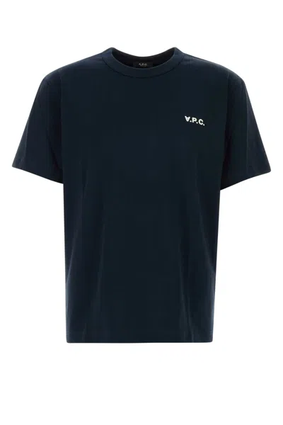 Apc A.p.c. Blue Organic Cotton T-shirts