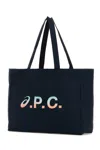 Apc Navy Blue Fabric A.p.c. X Asics  Diane Shopping Bag