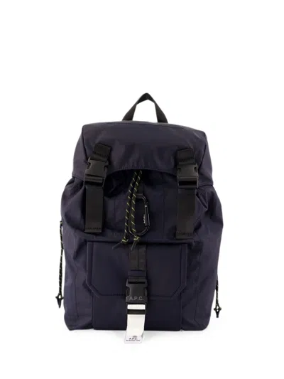 A.p.c. Navy Blue Polyamide Trek 2.0 Backpack