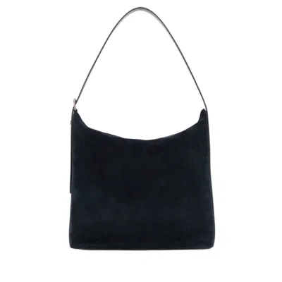 A.p.c. Navy Blue Suede Maxi Vera Shopping Bag Darknavy Borse A Mano In ["blue"]