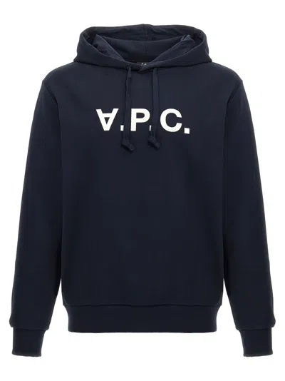 APC MIDNIGHT BLUE COTTON SWEATSHIRT
