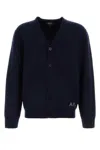 Apc A.p.c. Mens Kenny Navy V-neck Cardigan In Blue