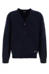 Apc A.p.c. Mens Kenny Navy V-neck Cardigan In Blue