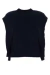 Apc A.p.c. Navy Blue Wool Mathilde Vest In Blue