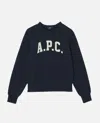 Apc Logo Crewneck Sweatshirt In Blue
