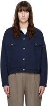 Apc A.p.c. Cally Blouson In Iak Dark Navy