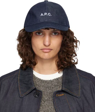 Apc Navy Charlie Baseball Cap In Purple